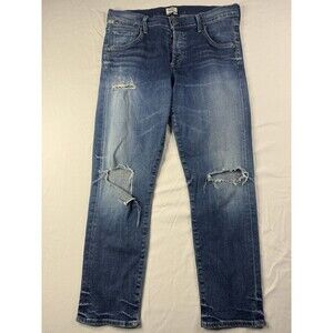 Citizens of Humanity Womens Premium Vintage Button Fly Size 28 Ripped Distressed